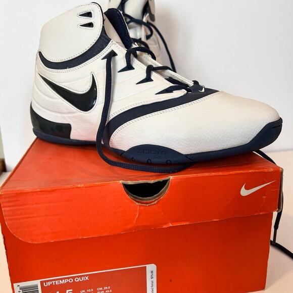 Nike Uptempo Quix, white, men's size 11.5 - Picture 1 of 10